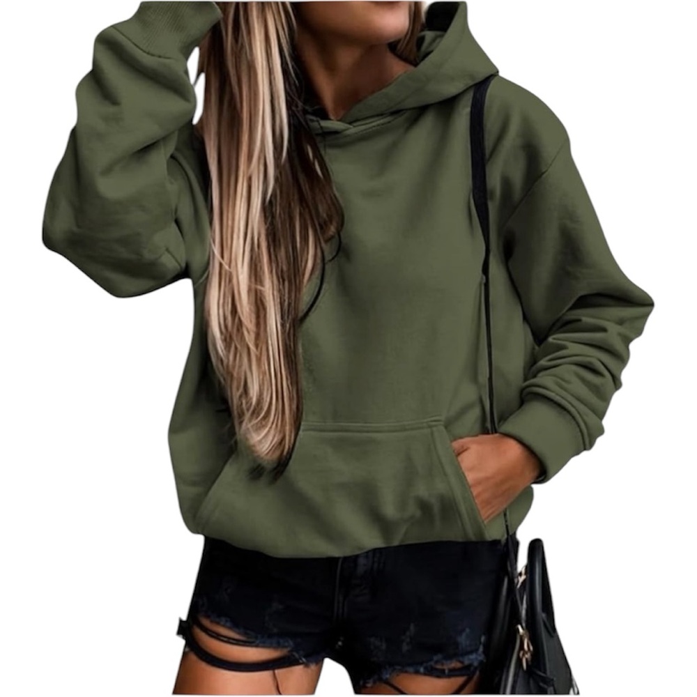 Patagonia Micro D-Luxe Pullover Green Hoodie EUC sz S